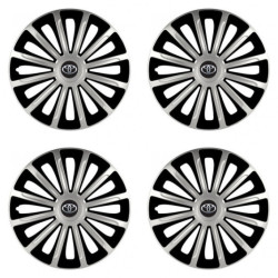 Puklice pre Toyota 16 TREND silver and black