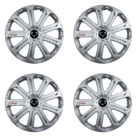 Puklice pre Sangyong 16 Evo silver