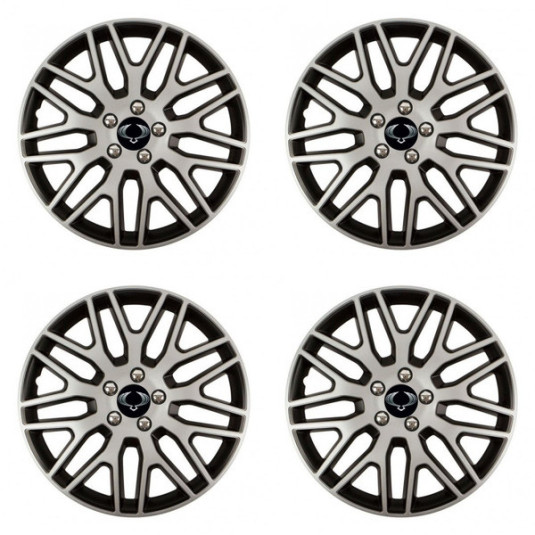 Puklice pre Sangyong 16 Dakar NC silver and black