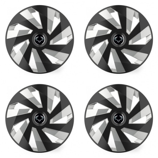 Puklice pre Sangyong 16 Vector RC black and silver
