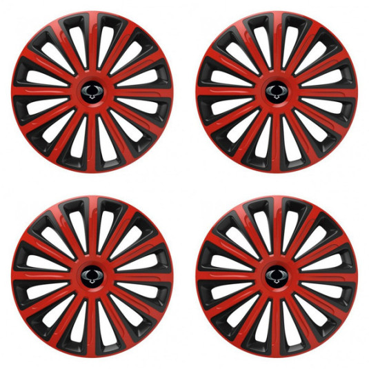 Puklice pre Sangyong 16 TREND red and black