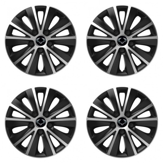 Puklice pre Sangyong 16 RAPIDE silver and black