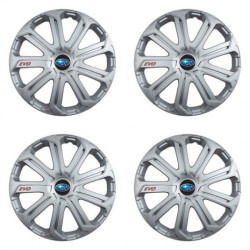 Puklice pre Subaru 14 Evo silver