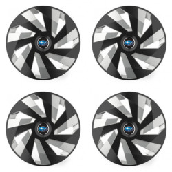 Puklice pre Subaru 14 Vector RC black and silver