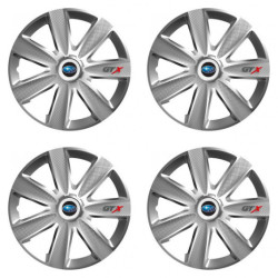 Puklice pre Subaru 16 GTX CARBON silver