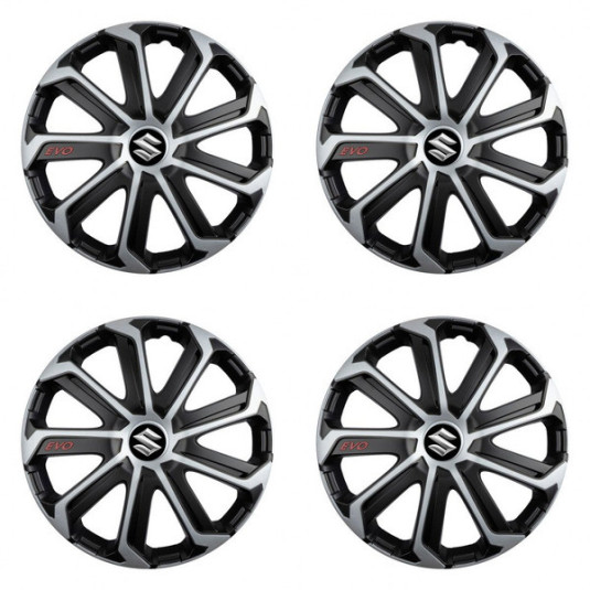 Puklice pre Suzuki 14 Evo black&silver