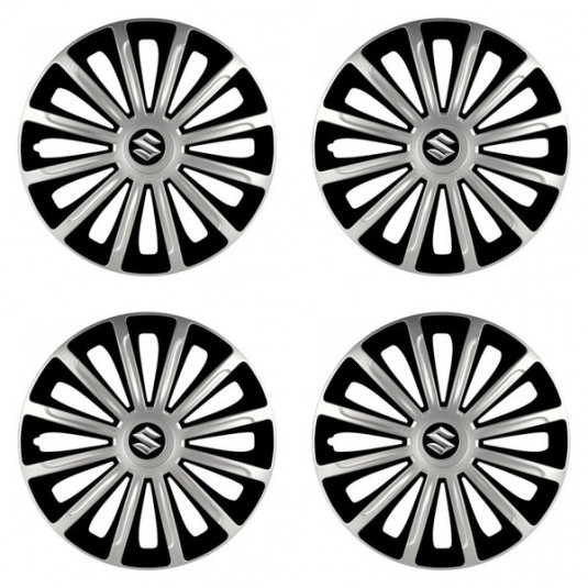 Puklice pre Suzuki 15 TREND silver and black