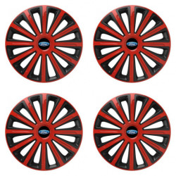 Puklice pre Ford 15 TREND red and black