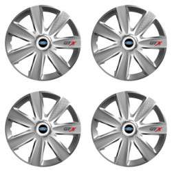 Puklice pre Ford 16 GTX CARBON silver