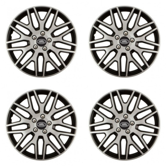 Puklice pre Land Rover 14 Dakar NC silver and black