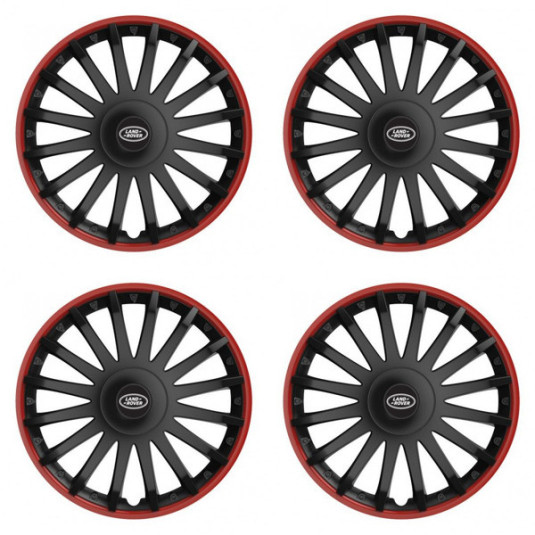 Puklice pre Land Rover 16 CRYSTAL RO black