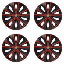 Puklice pre Alfa Romeo 14 RAPIDE red and black