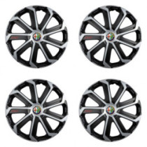 Puklice pre Alfa Romeo 15 Evo black&silver