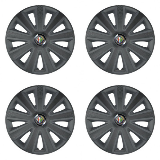 Puklice pre Alfa Romeo 15 Aviator carbon grafite