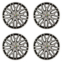 Puklice pre Alfa Romeo 15 Dakar NC silver and black