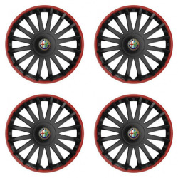 Puklice pre Alfa Romeo 15 CRYSTAL RO black