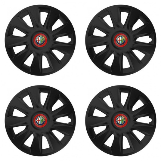 Puklice pre Alfa Romeo 15 STRATOS RR black