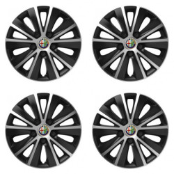 Puklice pre Alfa Romeo 15 RAPIDE silver and black