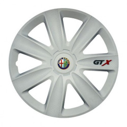 Puklice pre Alfa Romeo 16 GTX carbon white