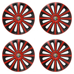 Puklice pre Alfa Romeo 16 TREND red and black