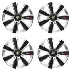 Puklice pre Alfa Romeo 16 GTX CARBON silver/black