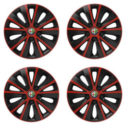 Puklice pre Alfa Romeo 16 RAPIDE red and black
