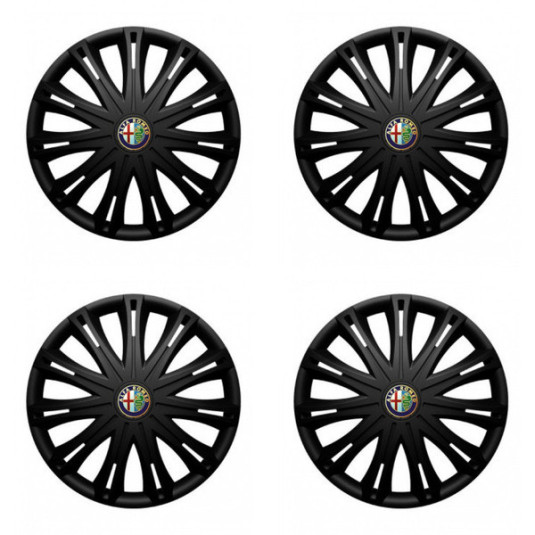 Puklice pre Alfa Romeo 16 SPARK BLACK