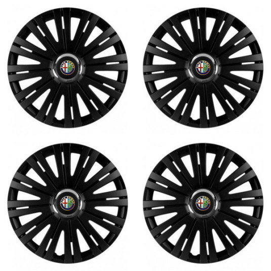 Puklice pre Alfa Romeo 16 ACTIVE RC BLACK