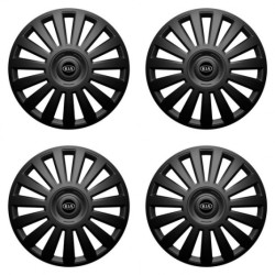 Puklice pre Kia (staršie logo) 15 Luxury black