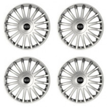 Puklice pre Kia (staršie logo) 15 CRYSTAL silver