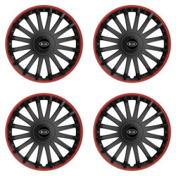 Puklice pre Kia (staršie logo) 16 CRYSTAL RO black