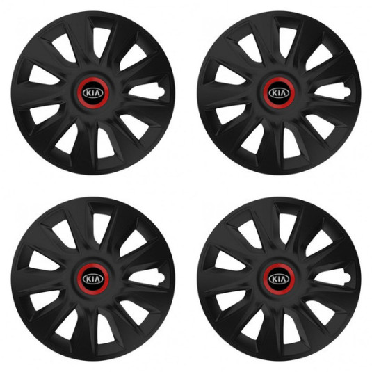 Puklice pre Kia (staršie logo) 16 STRATOS RR black