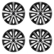 Puklice pre Kia (nové logo) 14 Aviator carbon silver&black