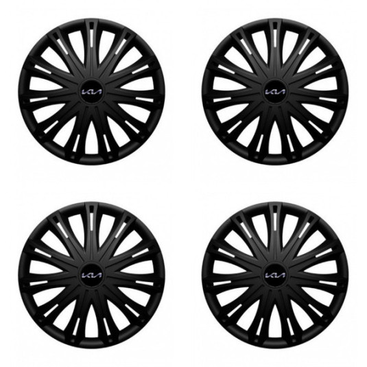 Puklice pre Kia (nové logo) 14 SPARK BLACK1