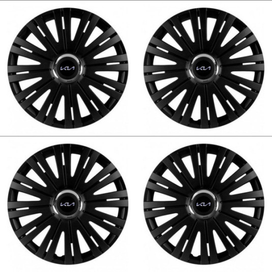 Puklice pre Kia (nové logo) 14 ACTIVE RC BLACK