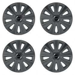 Puklice pre Kia (nové logo) 15 Aviator carbon grafite