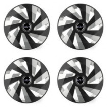 Puklice pre Kia (nové logo) 15 Vector RC black and silver