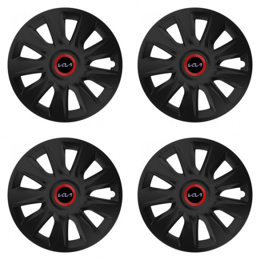 Puklice pre Kia (nové logo) 15 STRATOS RR black
