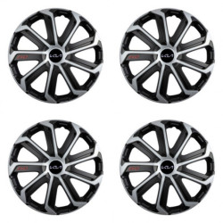 Puklice pre Kia (nové logo) 16 Evo black&silver