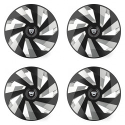 Puklice pre Dacia (staršie logo) 14 Vector RC black and silver