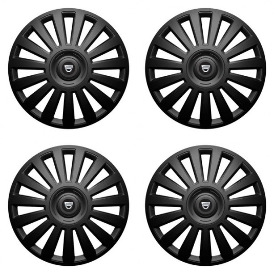 Puklice pre Dacia (staršie logo) 16 Luxury black