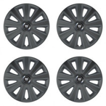 Puklice pre Dacia (staršie logo) 16 Aviator carbon RC16 grafite