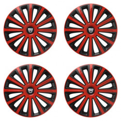 Puklice pre Dacia (staršie logo) 16 TREND red and black