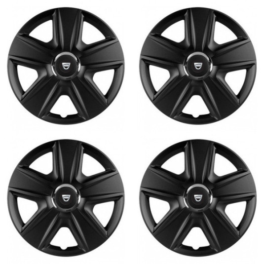 Puklice pre Dacia (staršie logo) 16 ESPRIT RC BLACK
