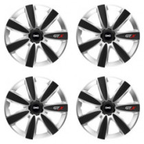 Puklice pre Dacia (nové logo) 14 GTX CARBON silver/black