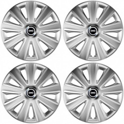 Puklice pre Dacia (nové logo) 15 Aviator carbon silver