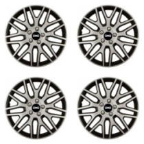 Puklice pre Dacia (nové logo) 15 Dakar NC silver and black