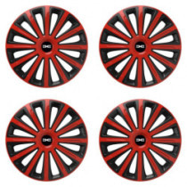 Puklice pre Dacia (nové logo) 15 TREND red and black