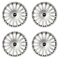 Puklice pre Dacia (nové logo) 15 CRYSTAL silver