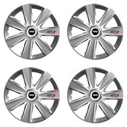 Puklice pre Dacia (nové logo) 15 GTX CARBON silver